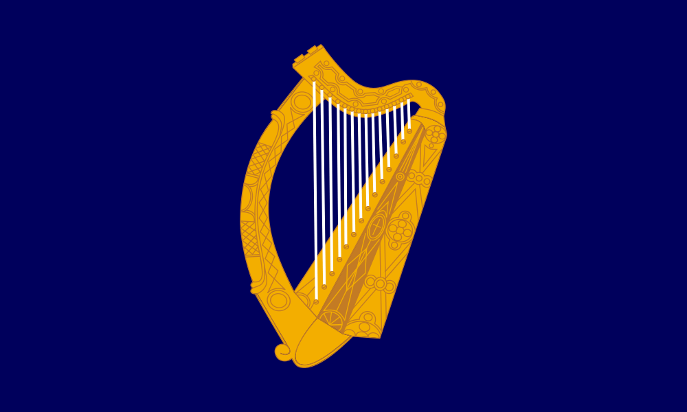 Blue Harp flag image preview