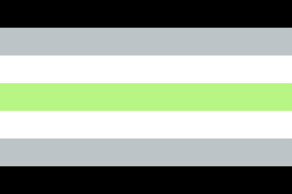 Agender flag color codes