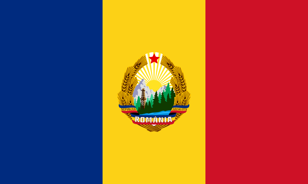 Socialist Republic of Romania (1947–1989) flag image preview