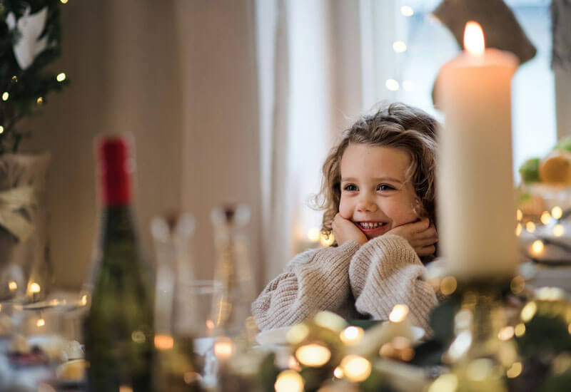 A Small Girl celebrating with Smile