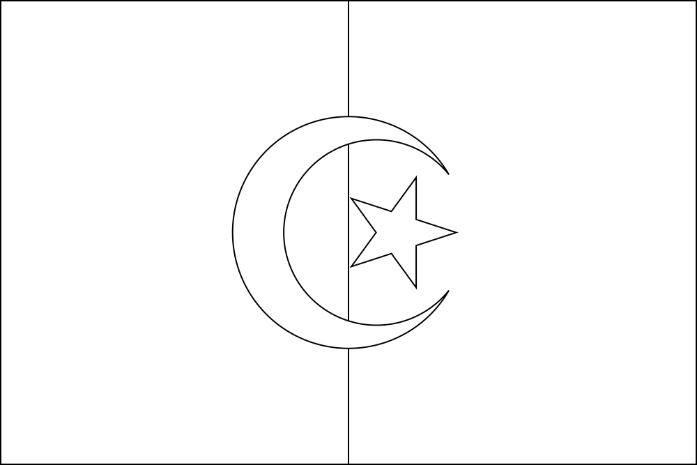Algeria Outline flag