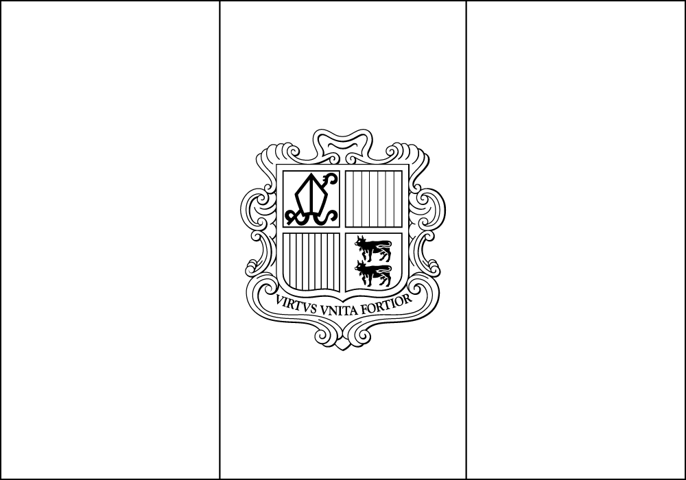Andorra Outline flag