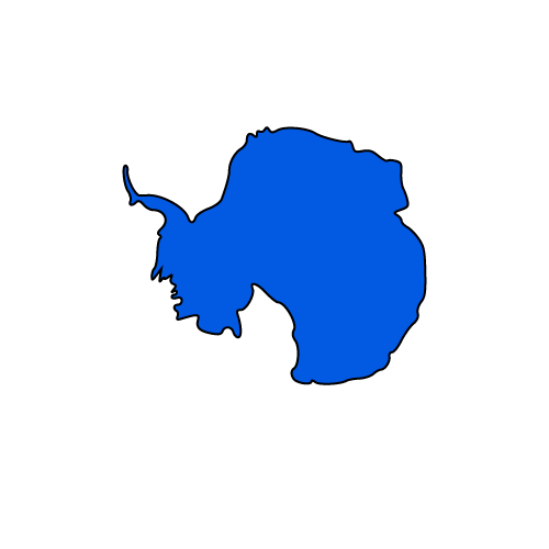 Antarctica continent map