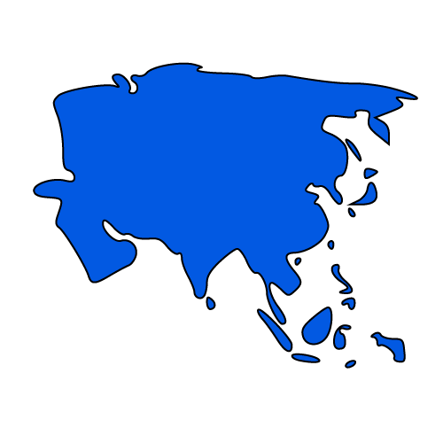 Asia continent map