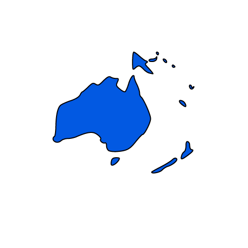 Australia continent map