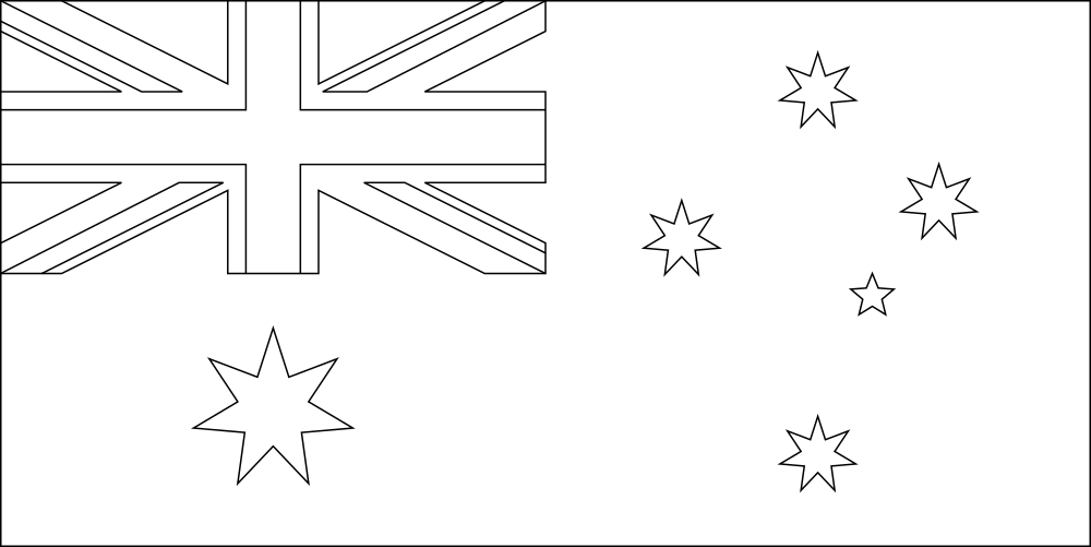 Australia Outline flag