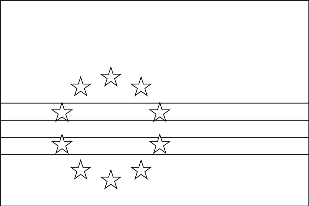 Cape Verde Outline flag
