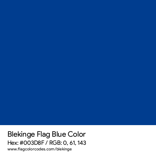Blue - 003D8F