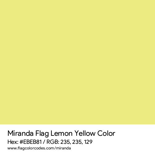 Lemon Yellow - EBEB81