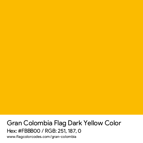 Dark Yellow - FBBB00