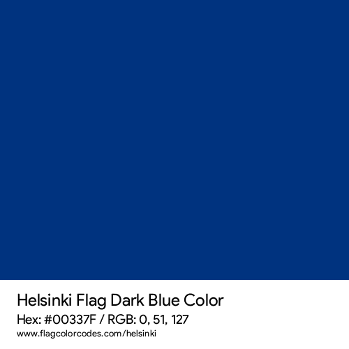 Dark Blue - 00337F