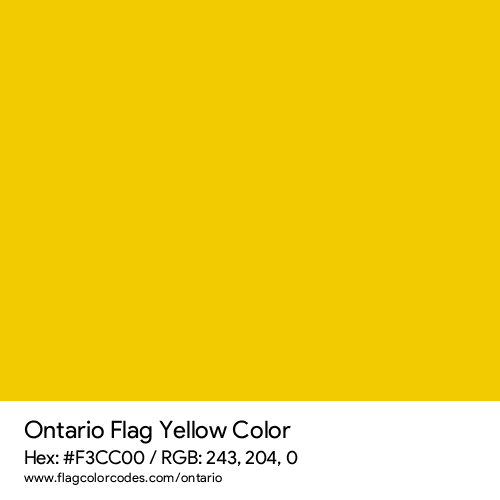Yellow - F3CC00