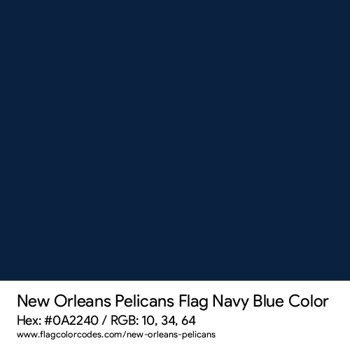 Navy Blue - 0A2240