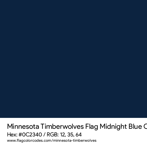 Midnight Blue - 0C2340