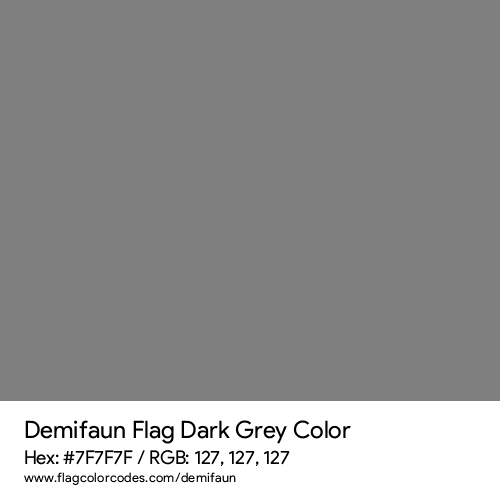 Dark Grey - 7F7F7F