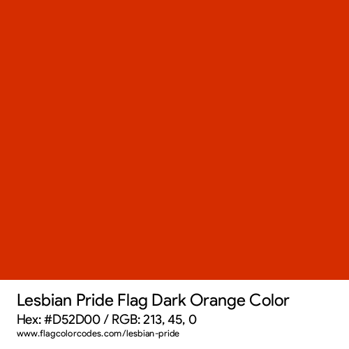 Dark Orange - D52D00