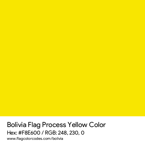 Process Yellow - F8E600