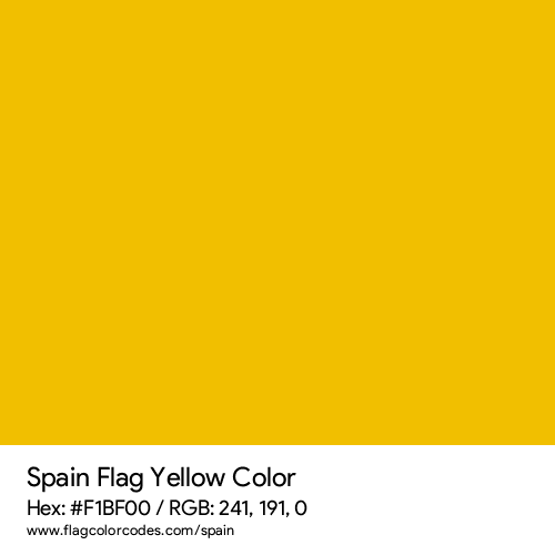 Yellow - F1BF00