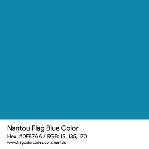 Blue - 0F87AA