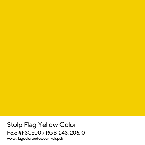Yellow - F3CE00