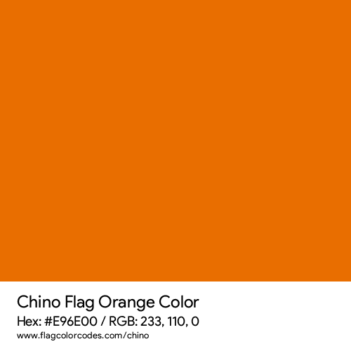 Orange - E96E00