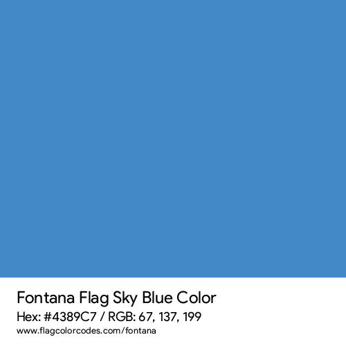 Sky Blue - 4389C7