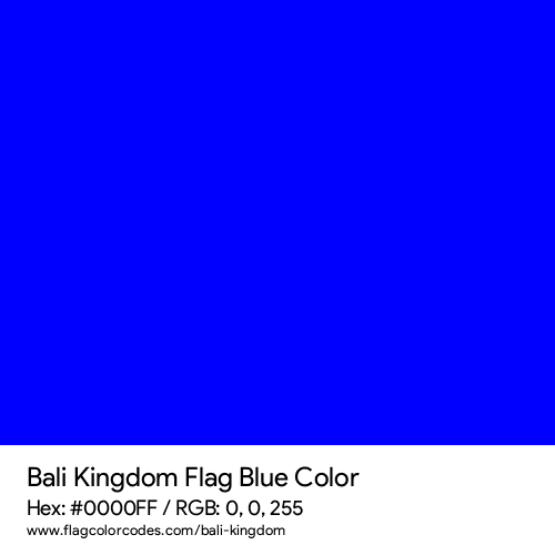 Blue - 0000FF