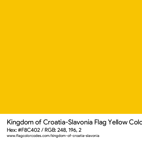 Yellow - F8C402
