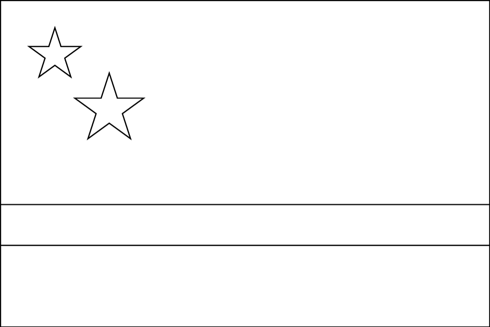Curaçao Outline flag