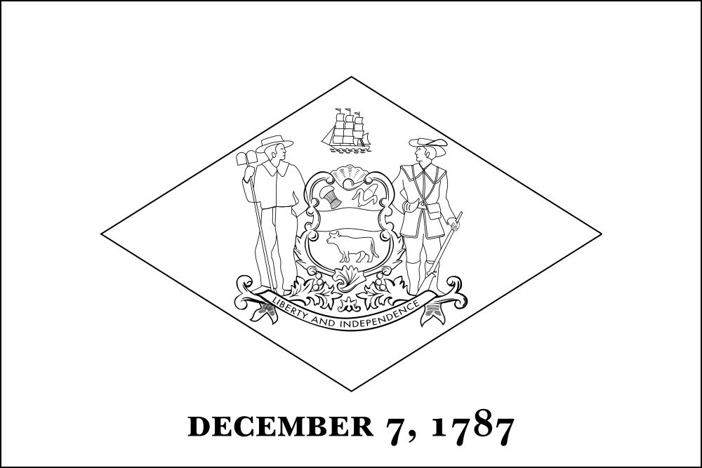 Delaware Outline flag