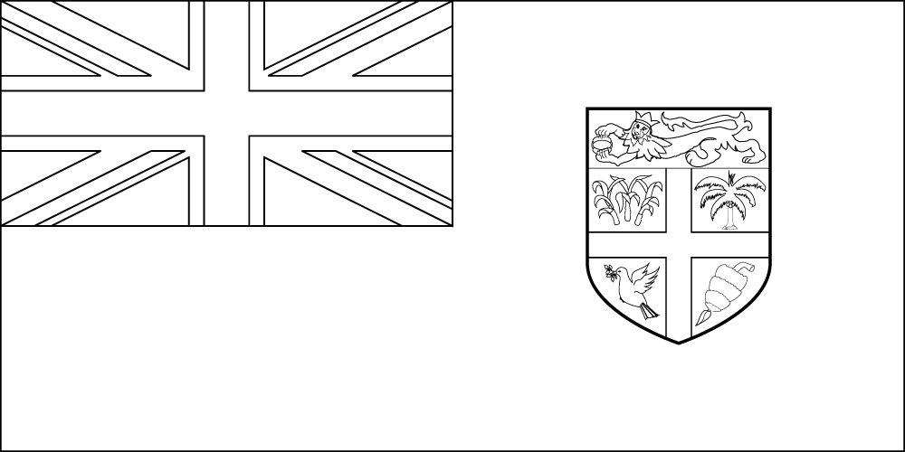 Fiji Outline flag