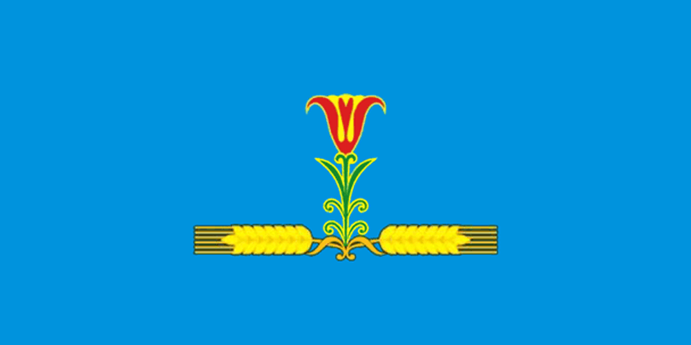 Amginsky District flag image preview