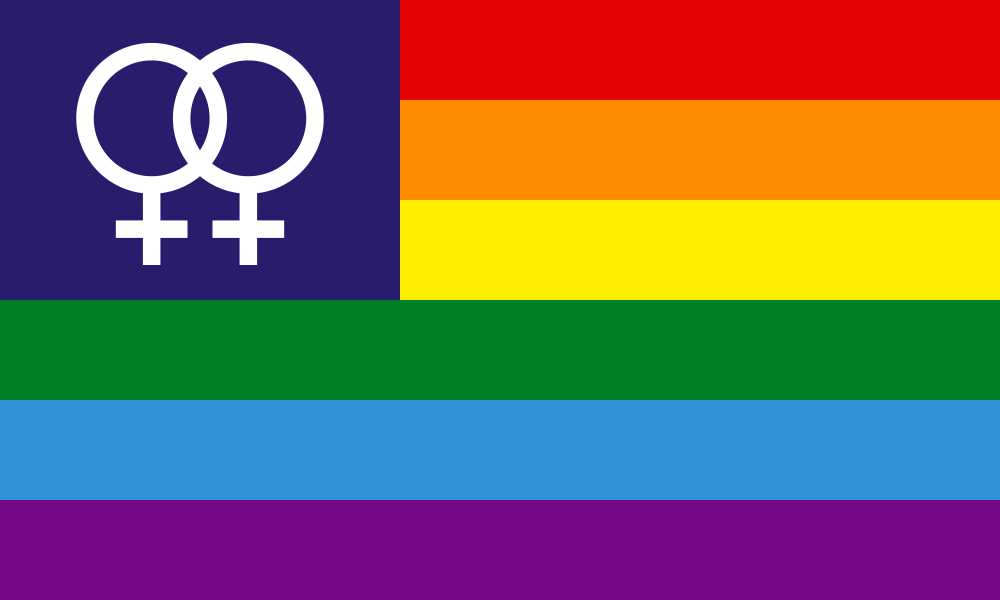 Double Venus Rainbow Pride flag image preview