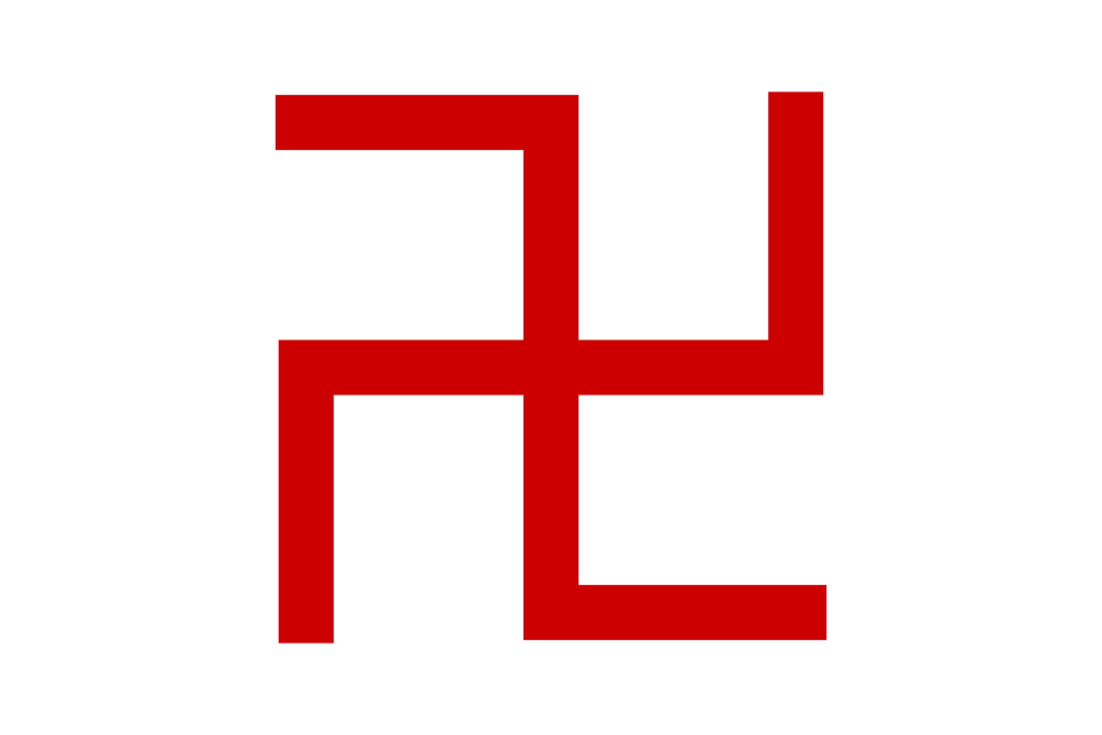 Korean Buddhist Swastika flag image preview