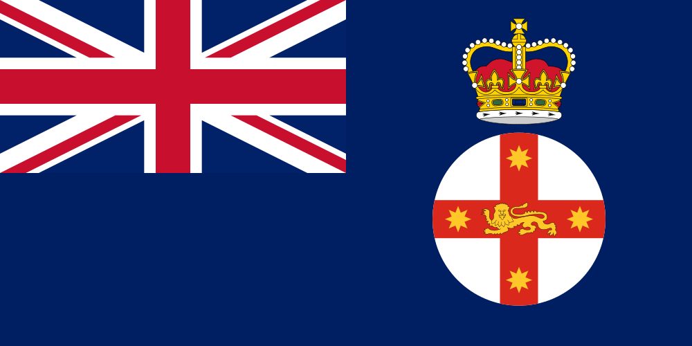 New South Wales (1870–1876) Original flag
