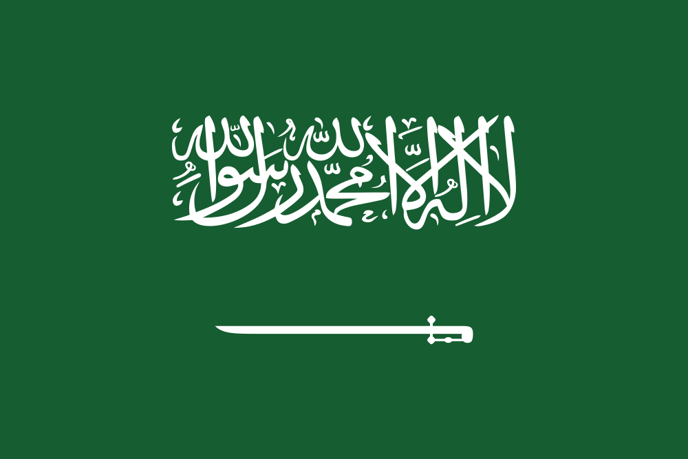 Saudi Arabia flag color codes