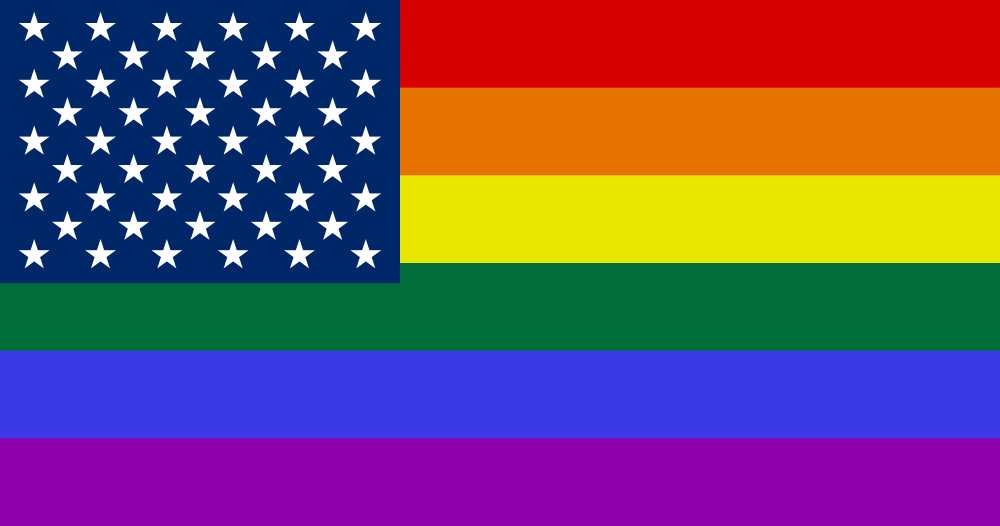USA LGBT flag image preview