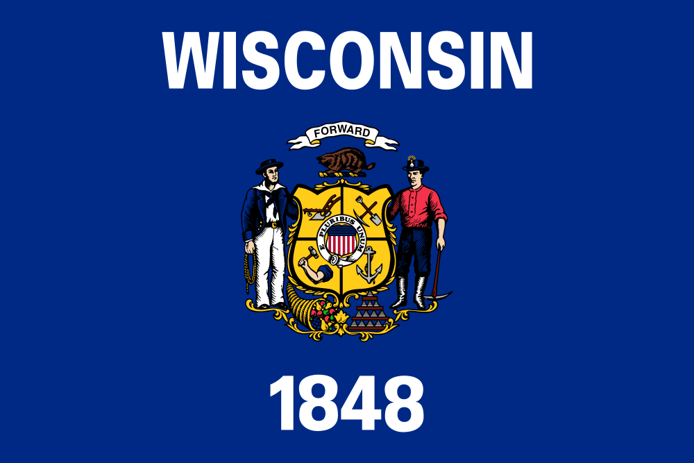 Wisconsin flag image preview