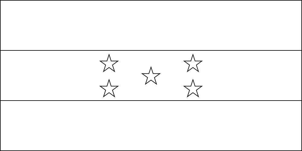 Honduras Outline flag