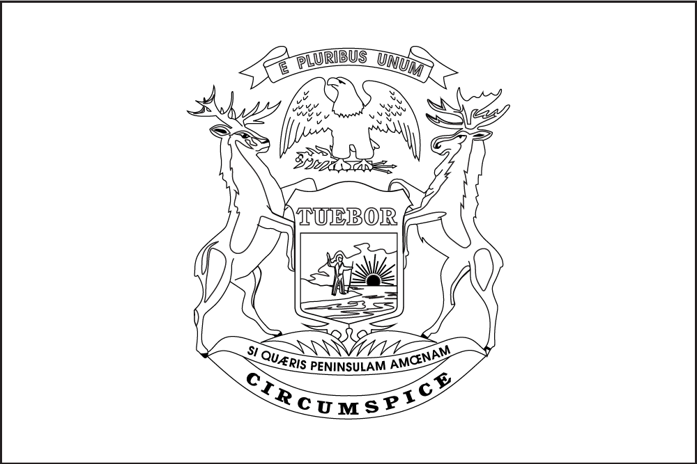 Download Michigan Flag (PDF, PNG, JPG, GIF, P)