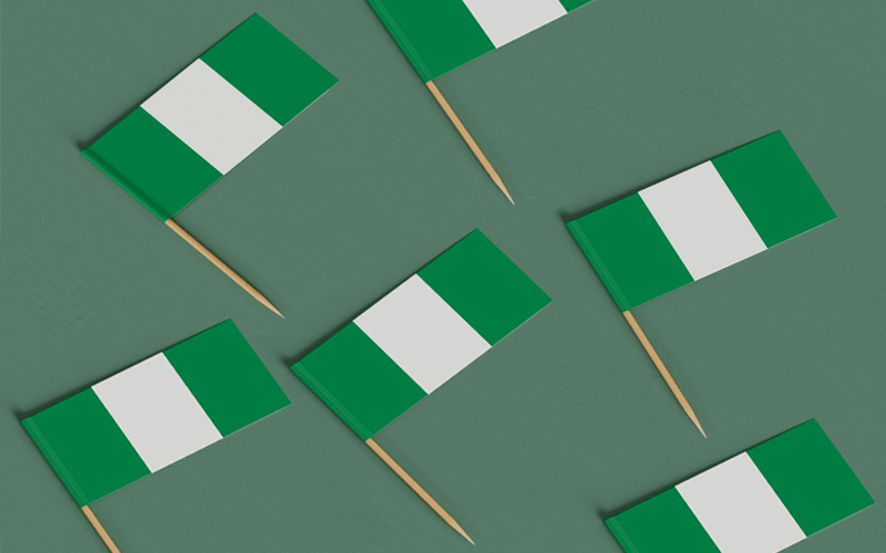 Nigerian flag pins