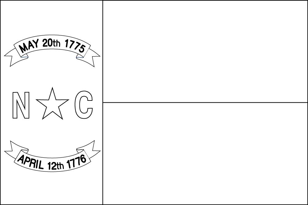 North Carolina Outline flag
