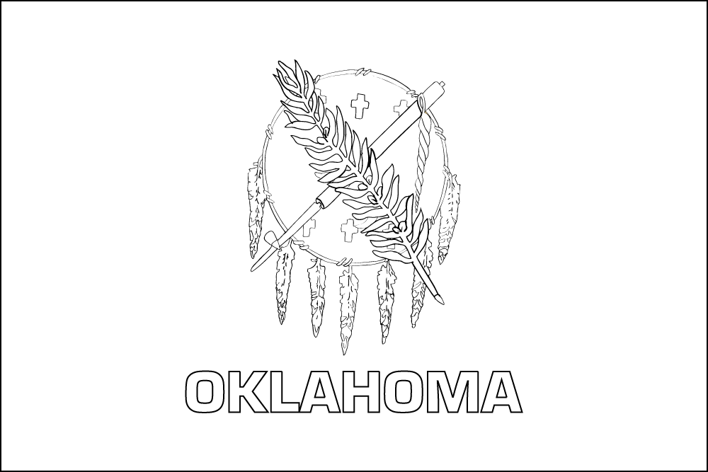 Oklahoma Outline flag