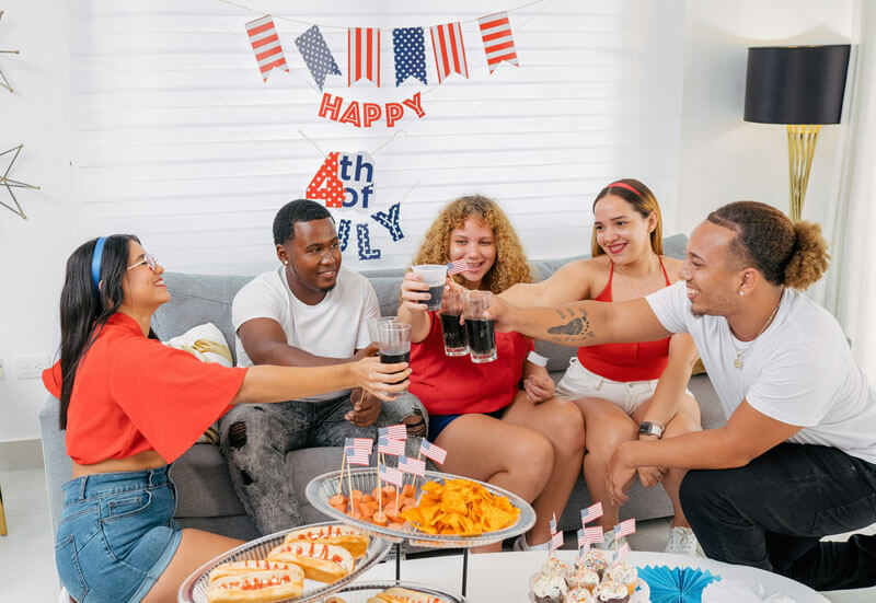 People Celebrating 4th of July