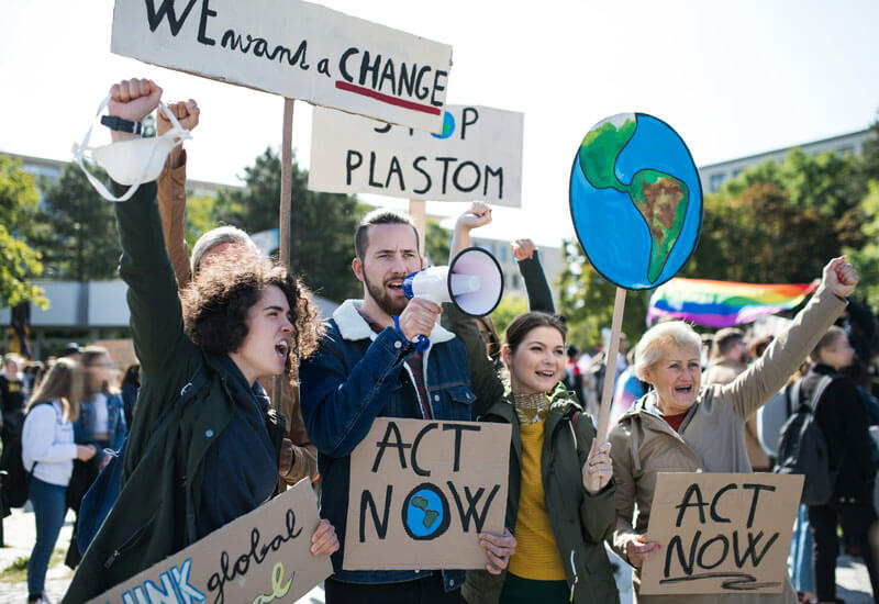 People Celebrating Earth Day