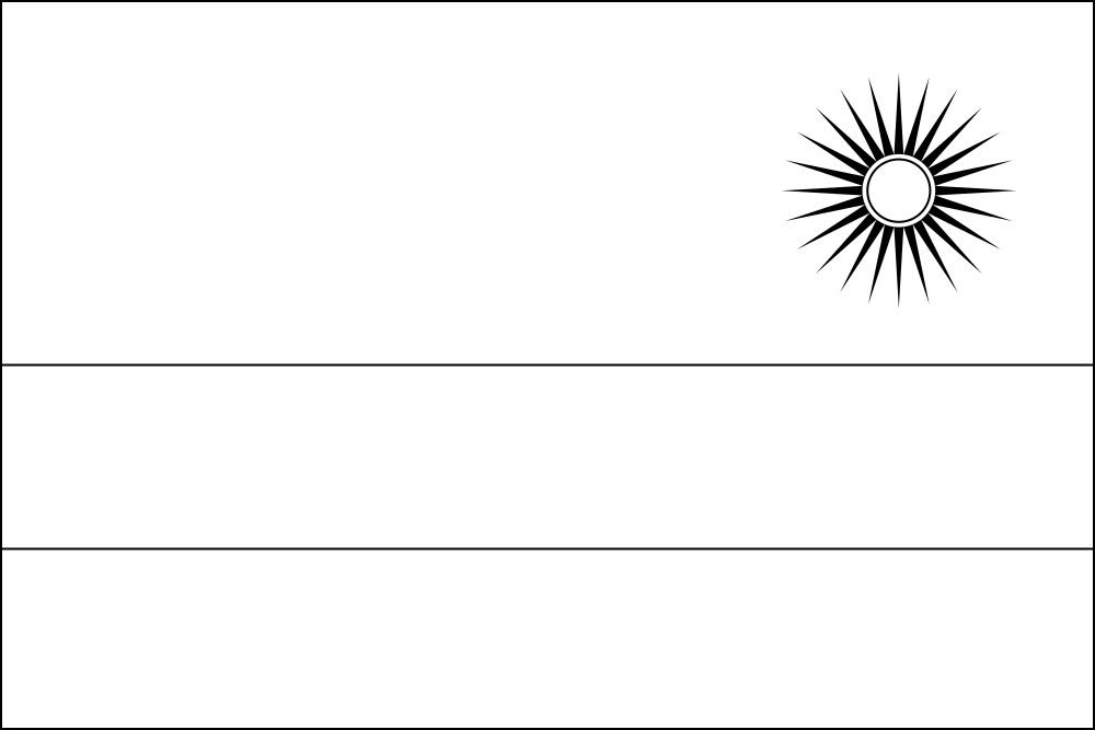 Rwanda Outline flag
