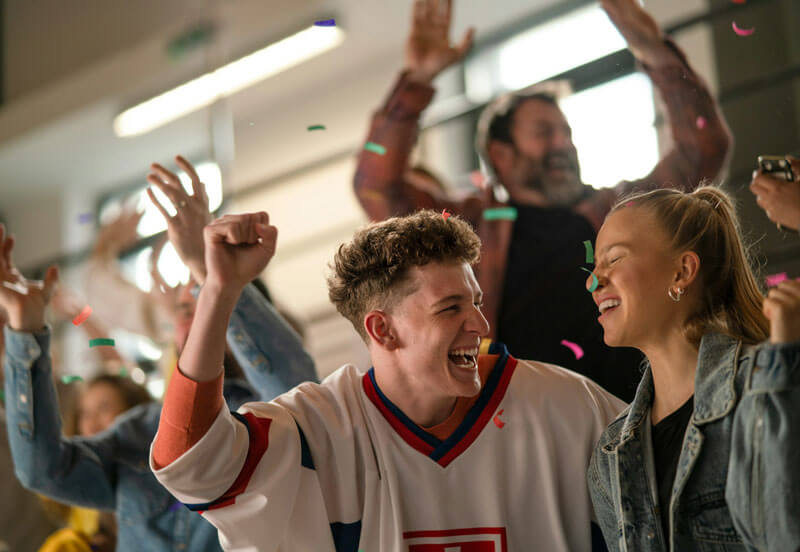 Students Celebrating