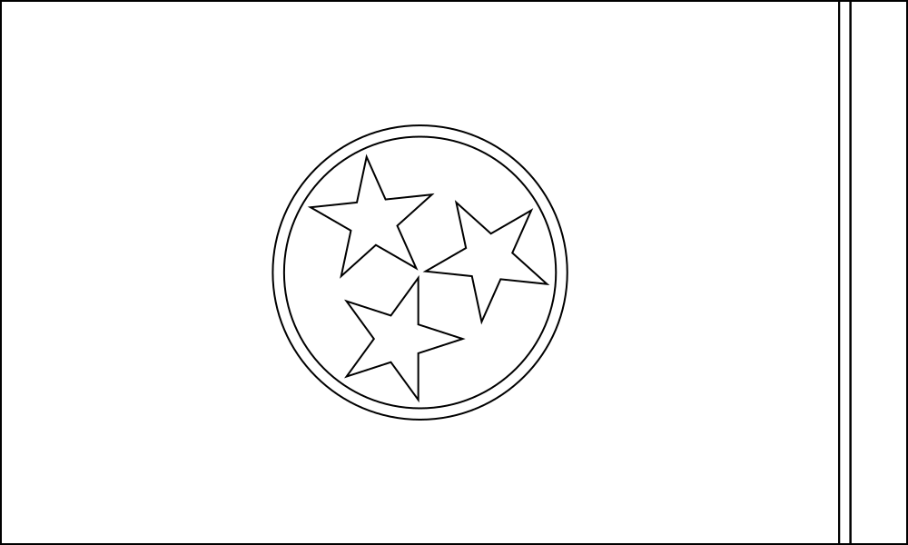 Tennessee Outline flag