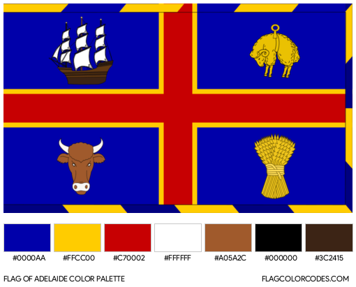 Adelaide Flag Color Palette