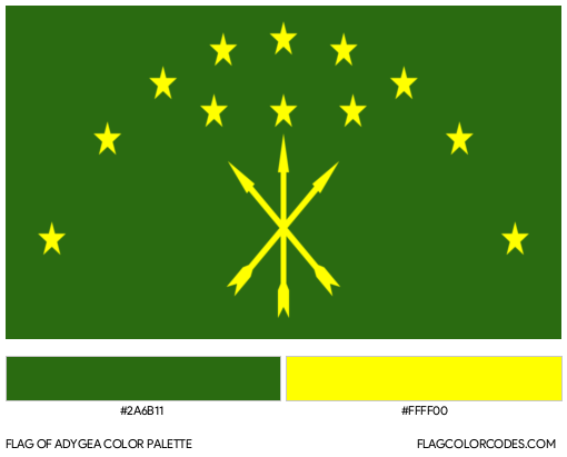 Adygea Flag Color Palette